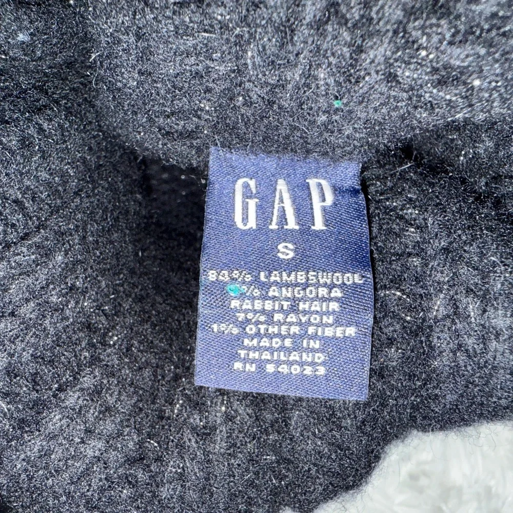Gap Black Turtleneck Sweater with Silver Accents